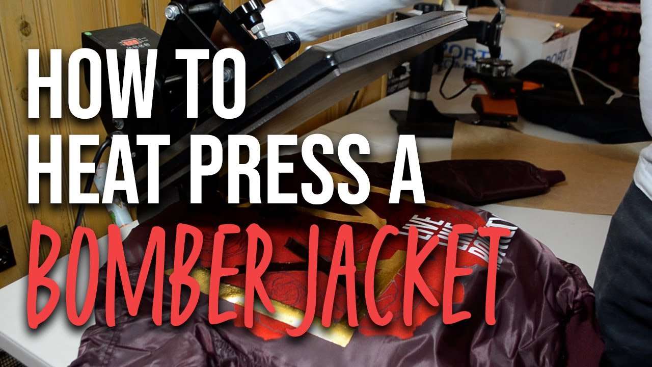 How to Heat Press A Bomber Jacket
