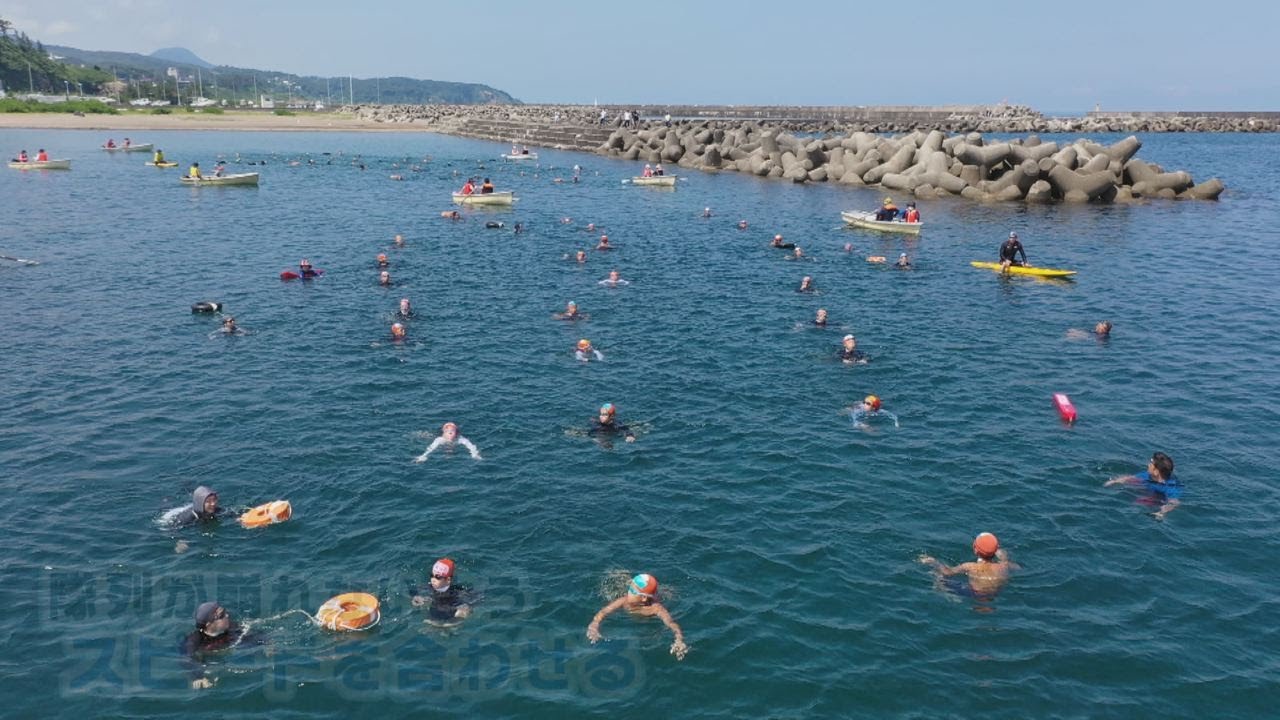 長岡市の小学生が挑む2000ｍ遠泳 