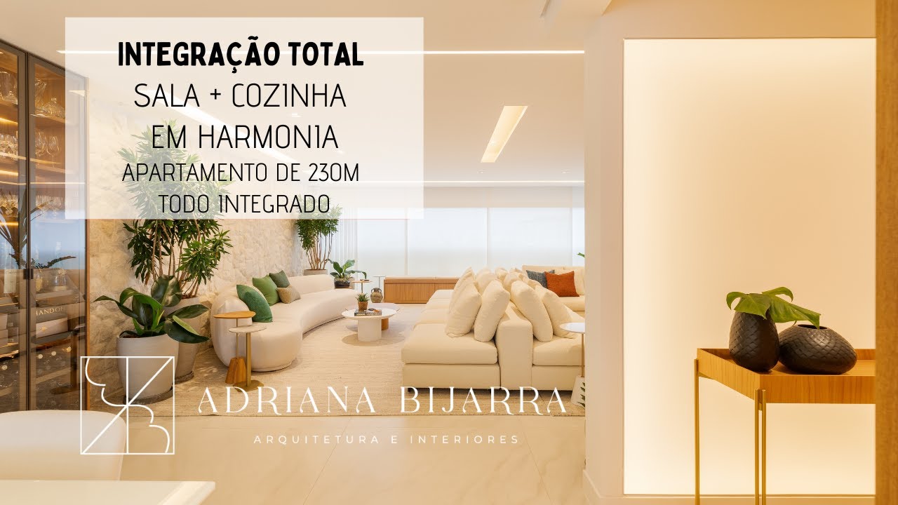 Apartamento de 230m² em Moema com integração total e projeto de interiores sofisticado e funcional.