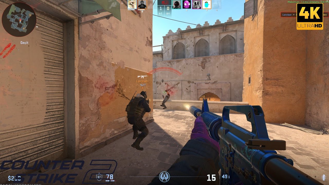 Counter Strike 2 Premier Gameplay 4K (Dust 2)