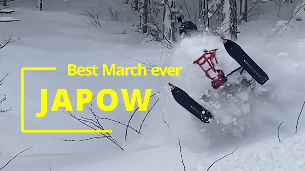 Spring snowmobiling in Japan was a mid-winter paradise