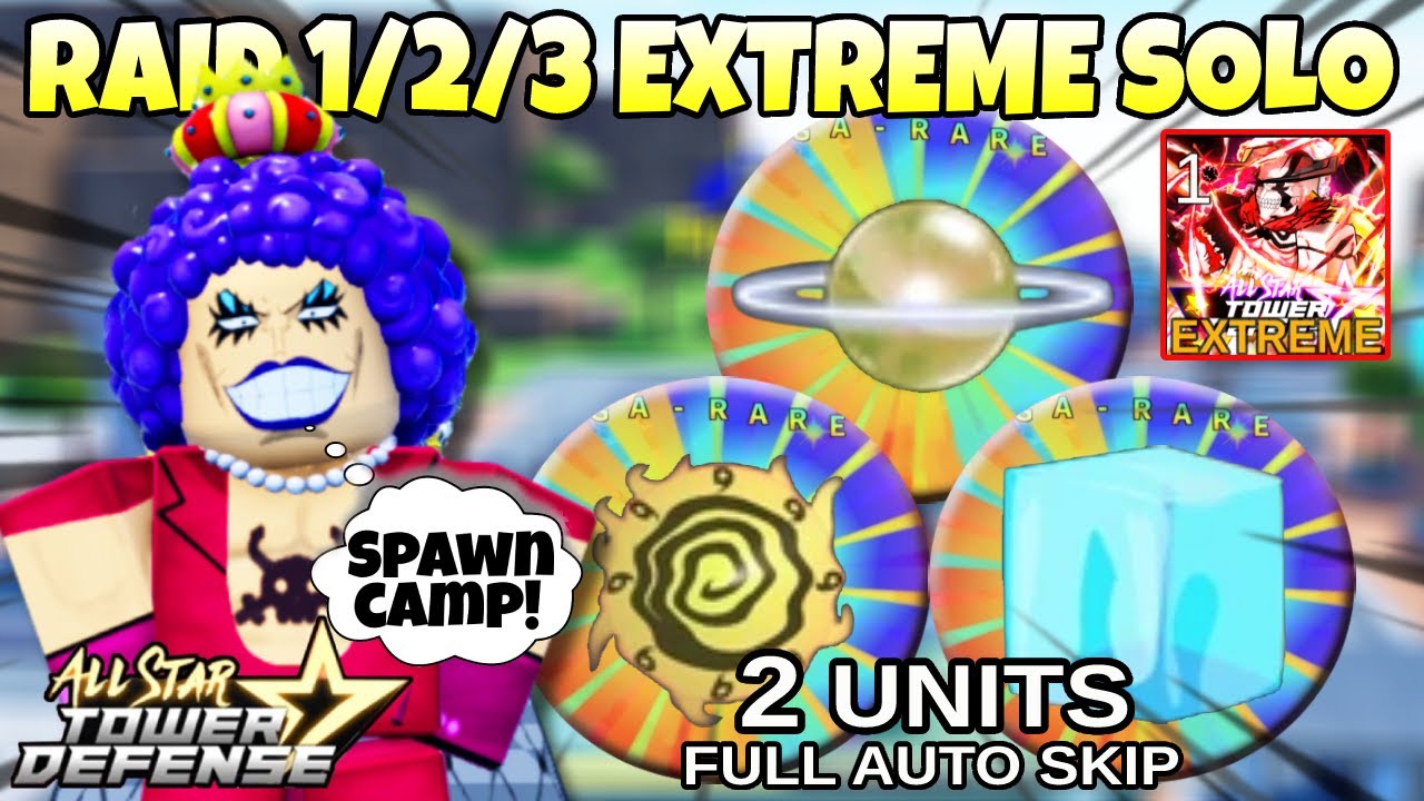 Ivankov Spawn Camped in Raid 1/2/3 EXTREME | Solo 2 Units Full Auto Skip | All Star Tower Defense