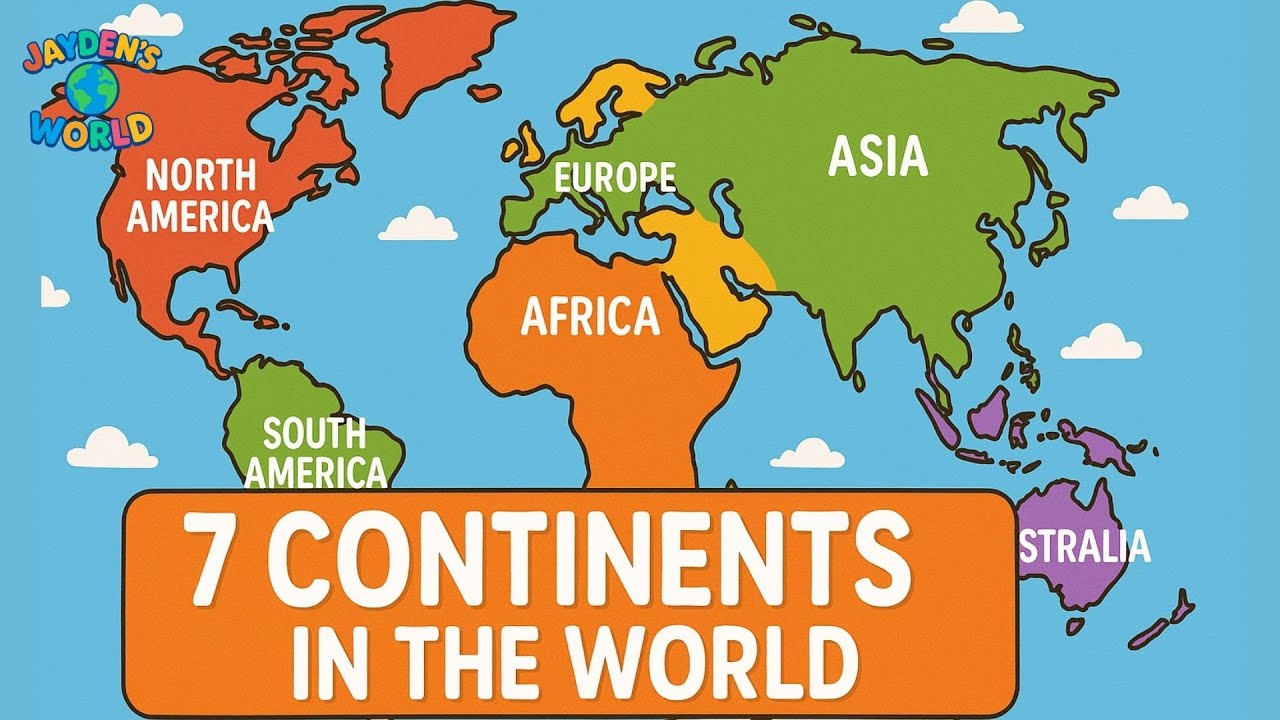 🌎 7 Continents of the World | Fun Learning for Kids