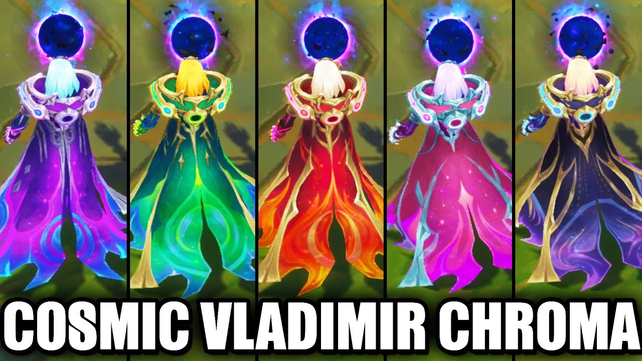 All Cosmic Devourer Vladimir Chroma Skins Spotlight (League of Legends)