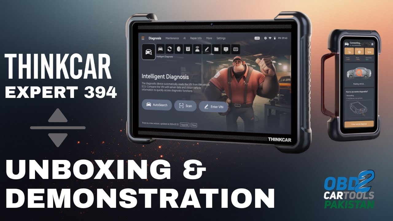 ThinkCar ThinkTool Expert 394 Unboxing & Demonstration | ThinkCar Pakistan | OBD2CARTOOLS PAKISTAN