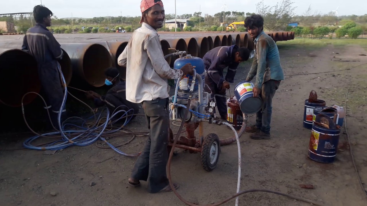 Internal pipe coating system