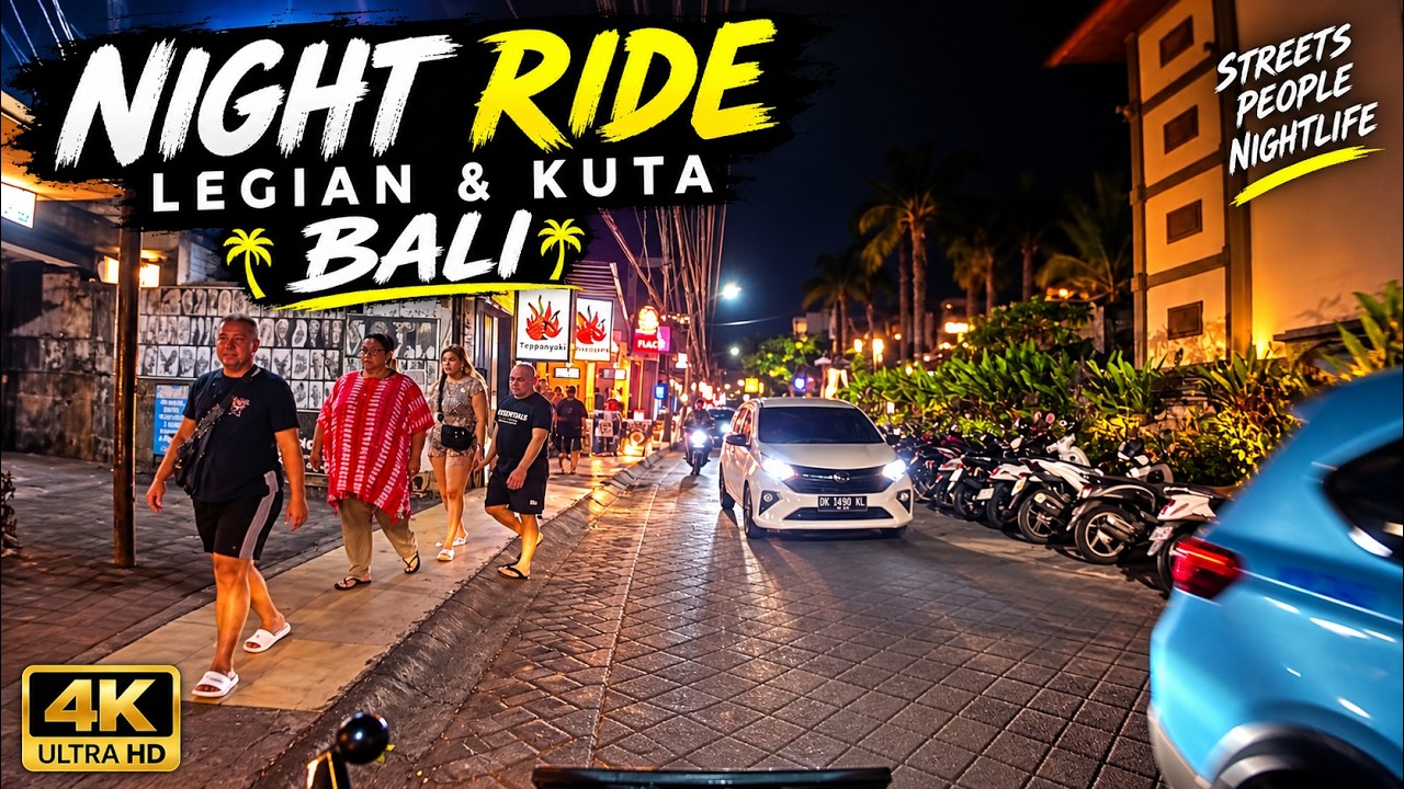 A Night Ride Around Kuta And Legian Bali..!! What Is Happening Now..July 2026??