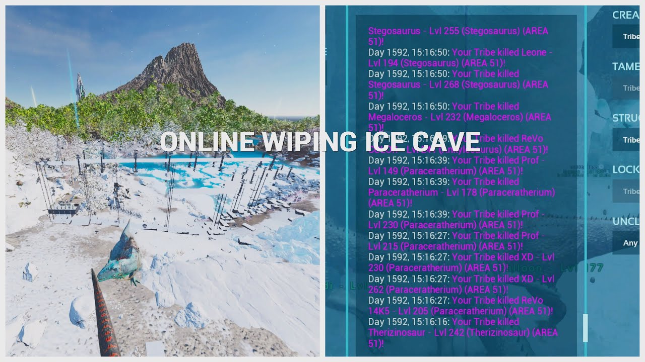 Online Wiping Ice Cave Ark ASA Smalltribes
