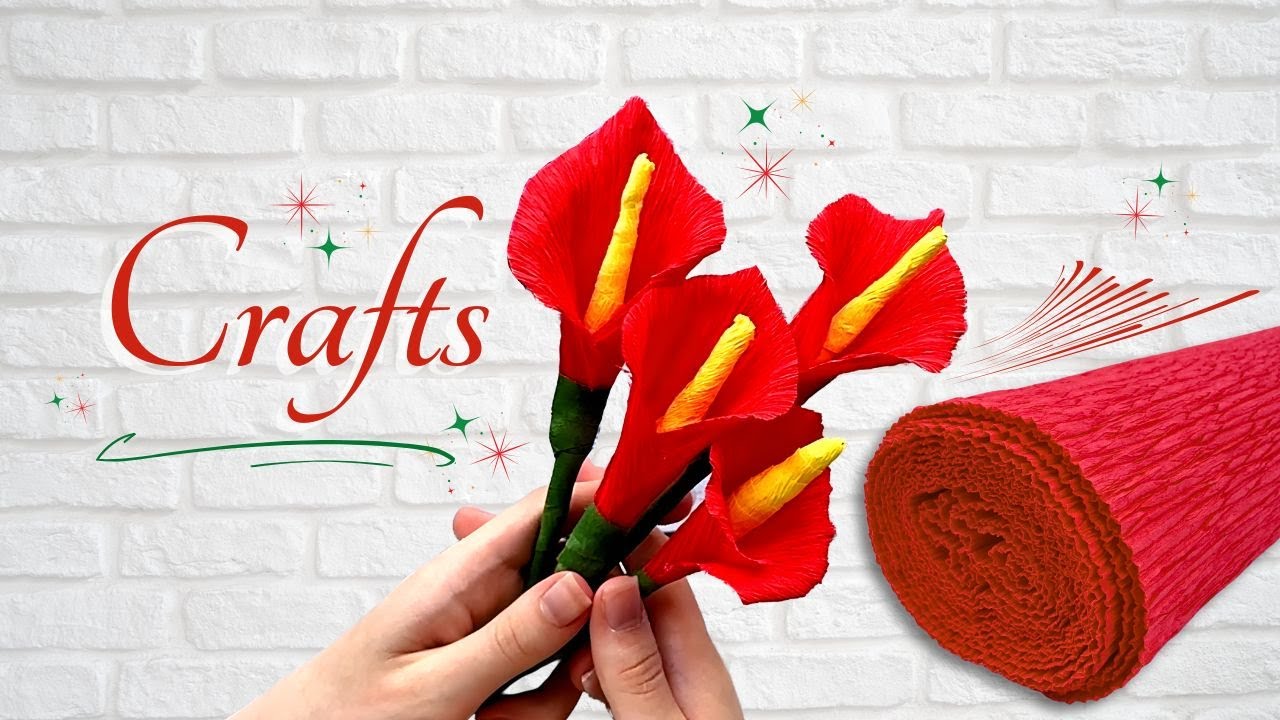 Cómo hacer flores con papel crepé