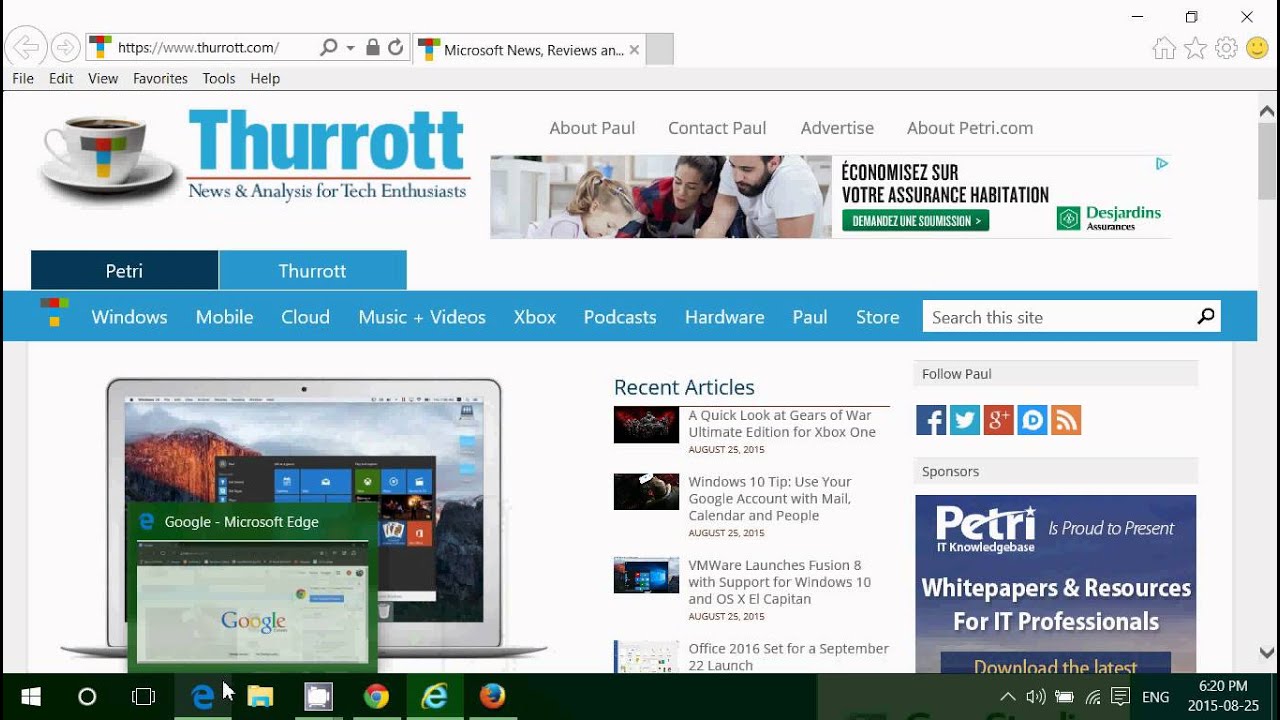 Windows 10 Why use Internet Explorer or Chrome or Firefox or Edge web browser
