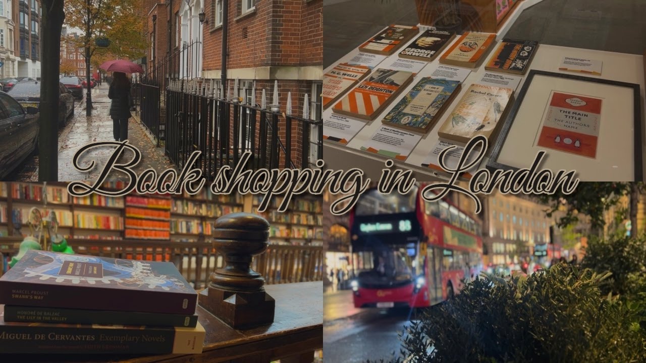 Book shopping in London | New books, perfumes, and London rain