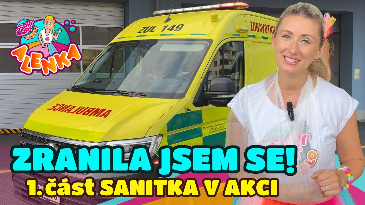 Zranila jsem se - 1. část (Sanitka v akci) + PŘEKVAPENÍ NA KONCI | Hrajeme si s Alenkou