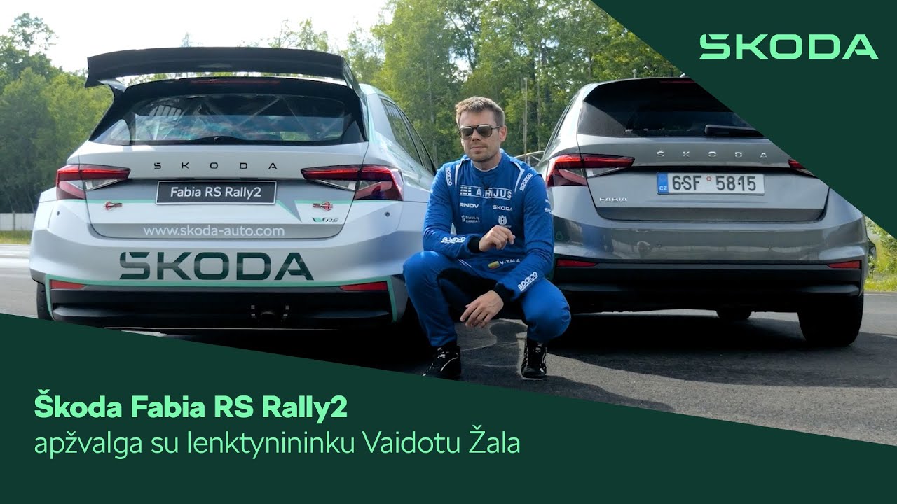 Škoda Fabia RS Rally2 apžvalga su lenktynininku Vaidotu Žala