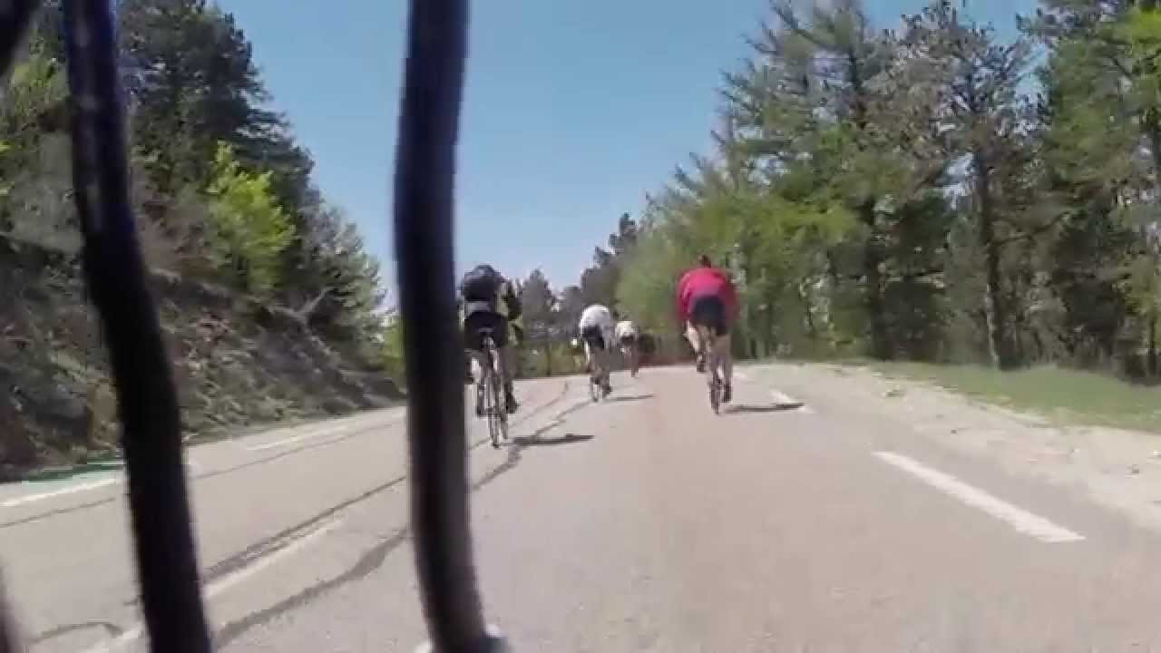 Climbing the Mont Ventoux  from Sault