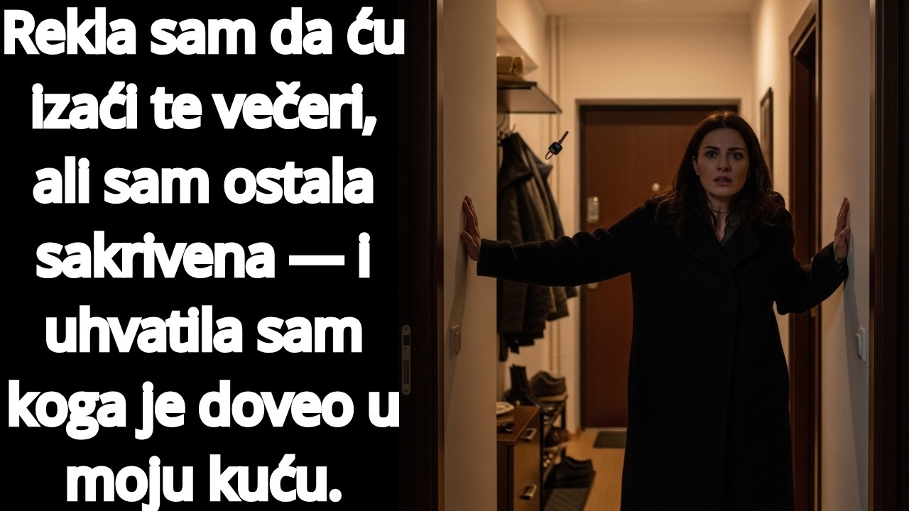 Rekla sam da ću izaći te večeri, ali sam ostala sakrivena—i uhvatila sam koga je doveo u moju kuću