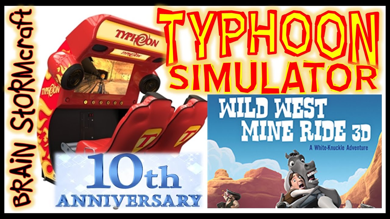 Typhoon CoinOp Arcade Motion Sim Ride 10th Anniversary Ed 2019 WILD WEST MINE 3D RIDE (Triotech)