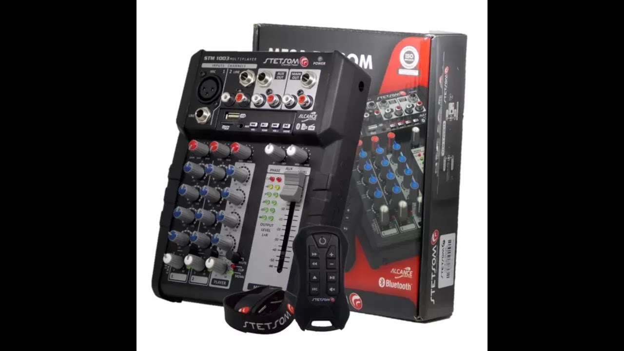 Mesa de som automotiva STM1003 Stetsom multiplayer bluetooth