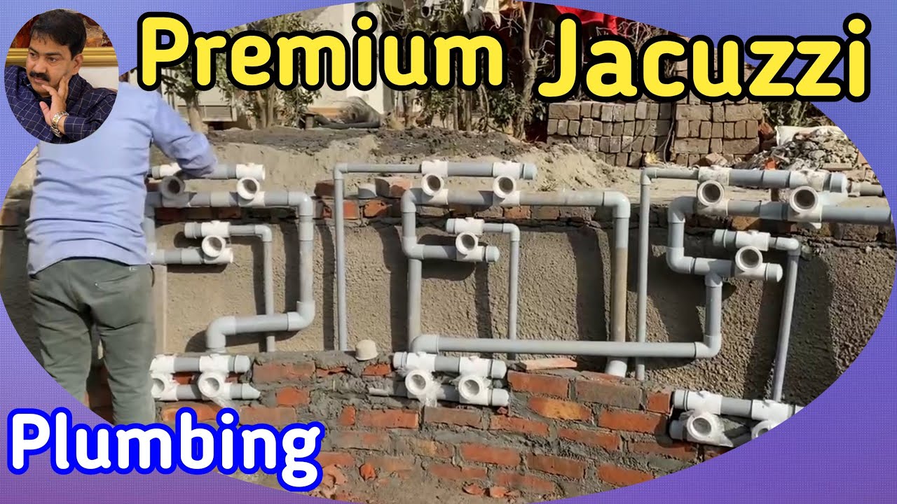 Swimming Pool Construction With Jacuzzi | jacuzzi plumbing installation