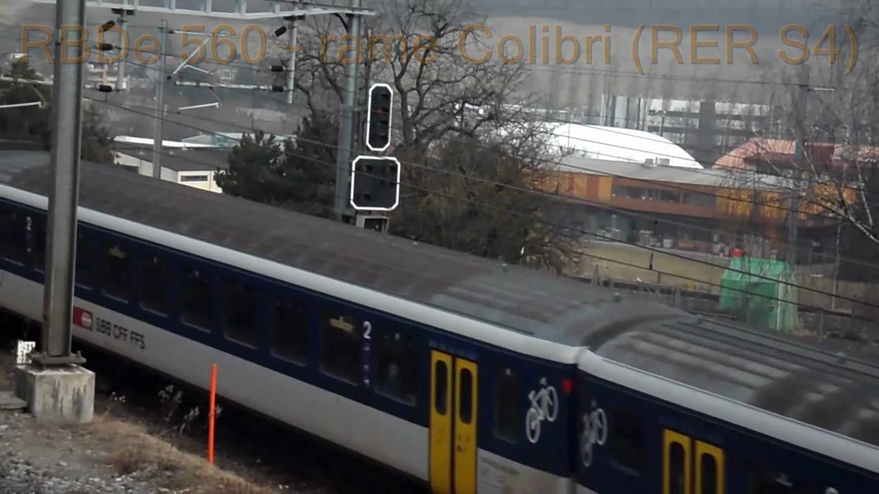 SBB Trafic ferroviaire Puidoux avec musique