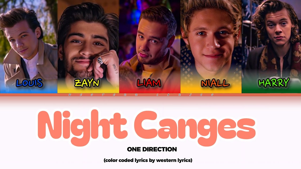 Night change lyrics - One Direction (color coded lirik)