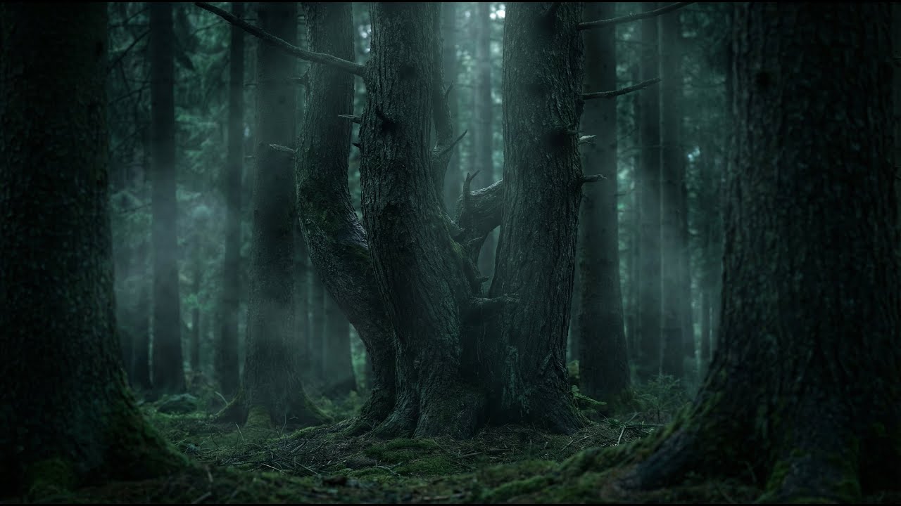 Deep Forest Night Ambience 🌲 Dark Calm Sounds for Deep Sleep & Relaxation | HoursSilent
