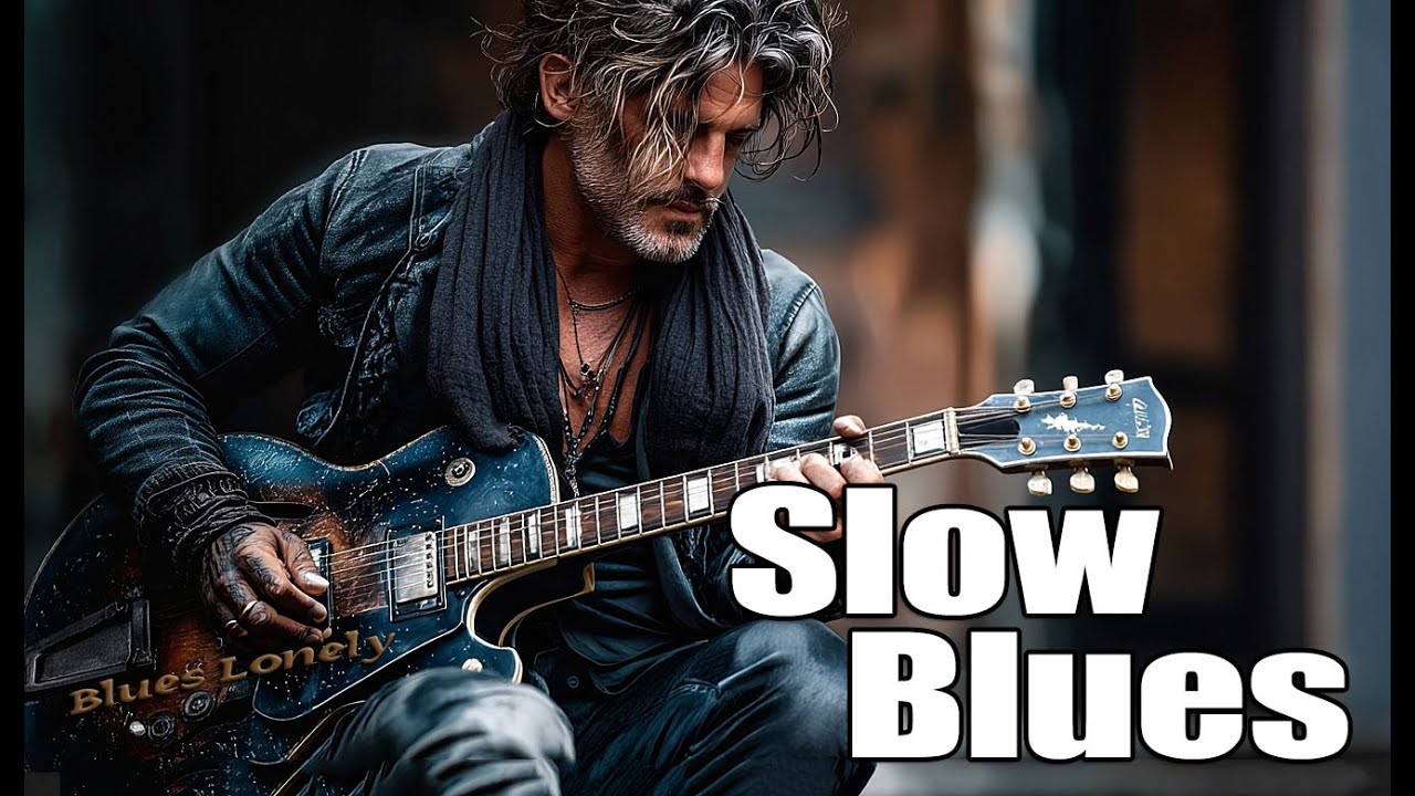 Blues Lonely | Slow Blues Session – Deep Bass & Electric Guitar