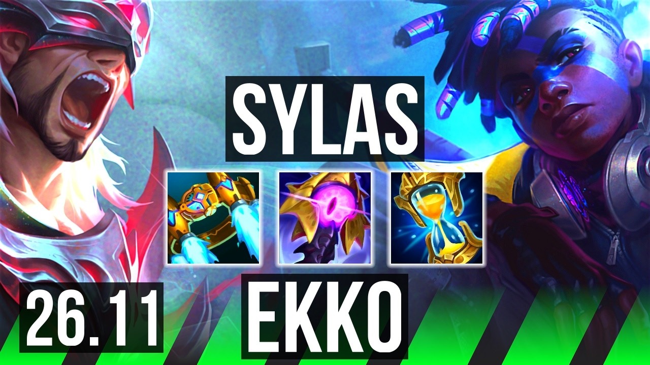 SYLAS vs EKKO (JGL) | Perfect KDA: 13/0/6 | EUW Grandmaster | 26.11