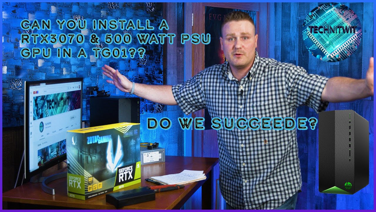 HP Pavilion TG01 Upgraded to the MAX! RTX 3070 & 500 Watt PSU