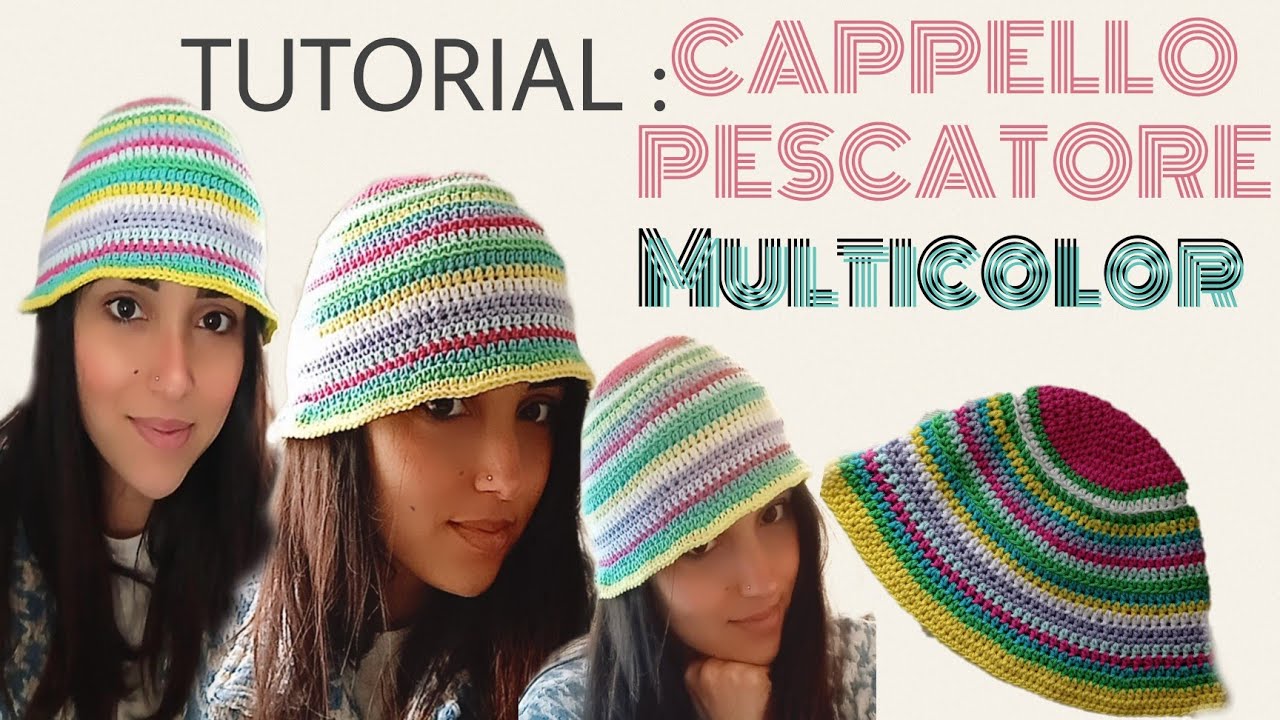 Cappello  Pescatore #uncinetto MultiColor
