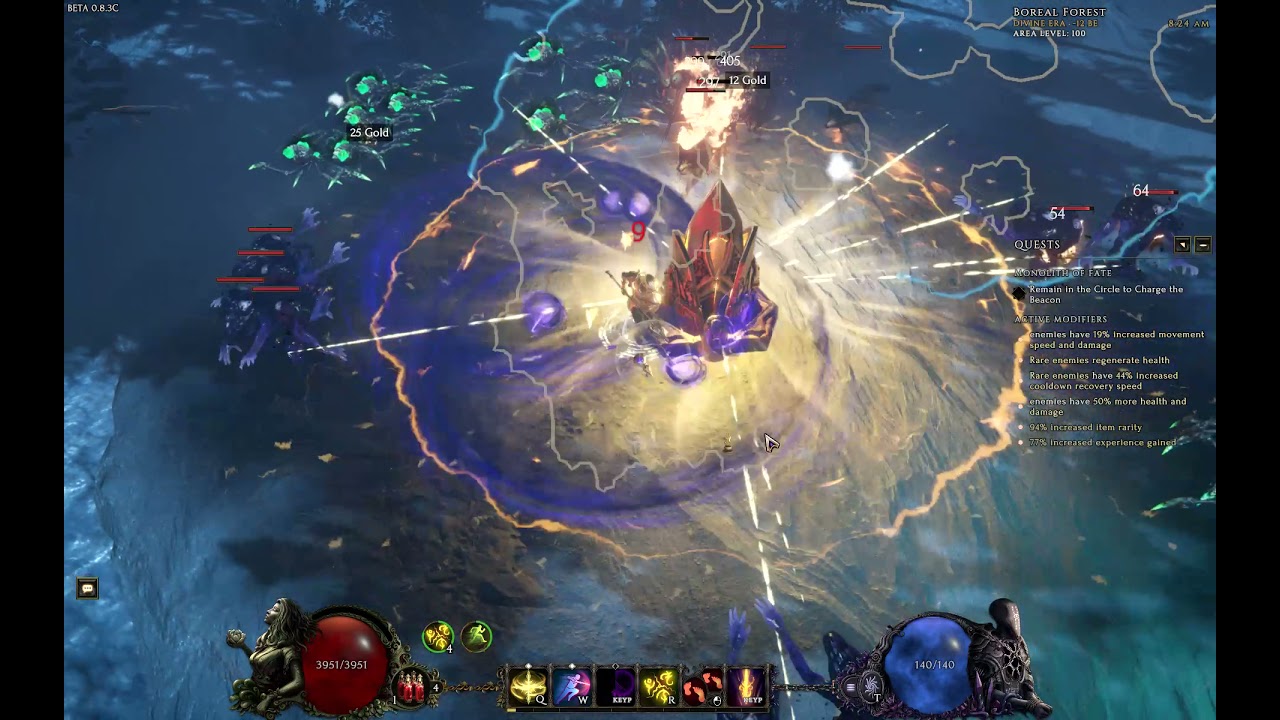 Last Epoch Aschere's Caster Paladin DOT Gameplay - Devouring Orb and Smite