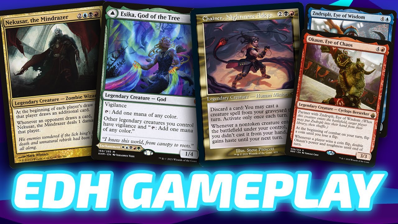 Nekusar vs Esika vs Chainer vs Okaun & Zndrsplt [Live EDH Commander VOD] 2021