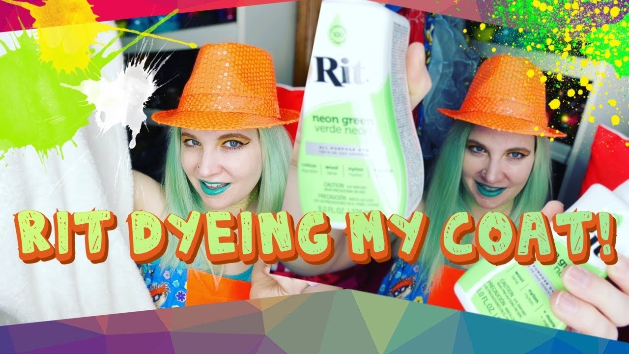 Rit Dyeing My Fleece Fur Coat Neon Green! Does It Actually Work??