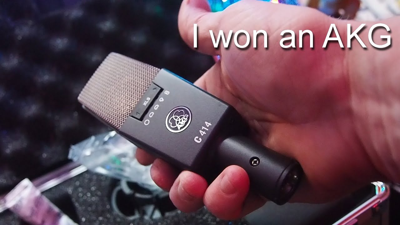 Unboxing the AKG C414 Mic I Won