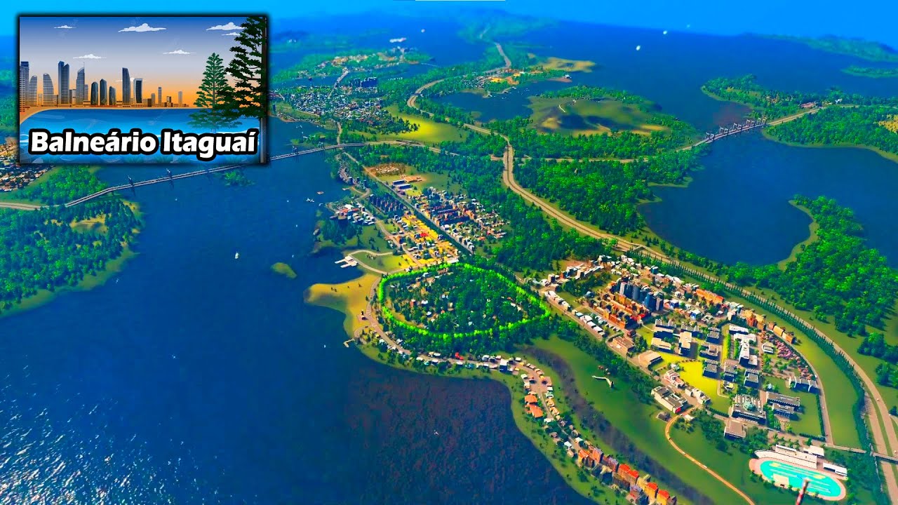 Ep Final da cidade Balneário Itaguaí - EP18 -  Cities Skylines com MODs e DLCs