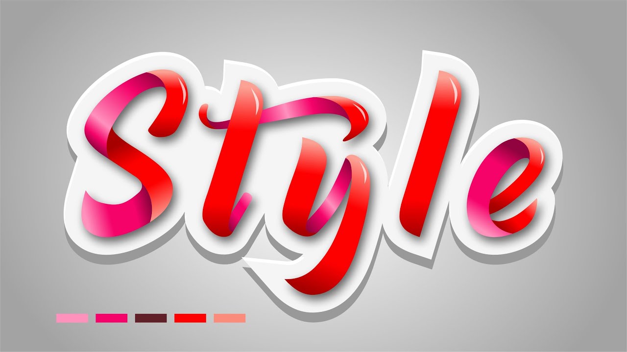 Create Ribbon Text Effect in CorelDraw | Typography Effect
