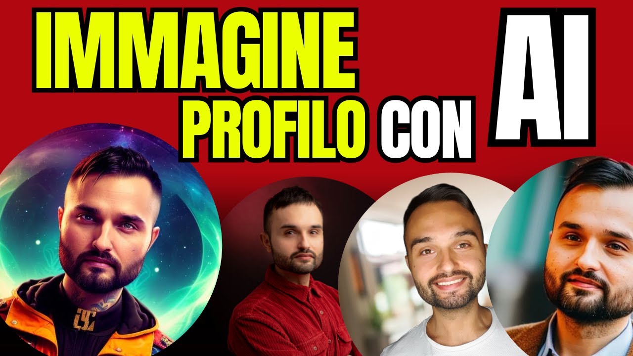 Come CREARE IMMAGINE PROFILO professionale con AI
