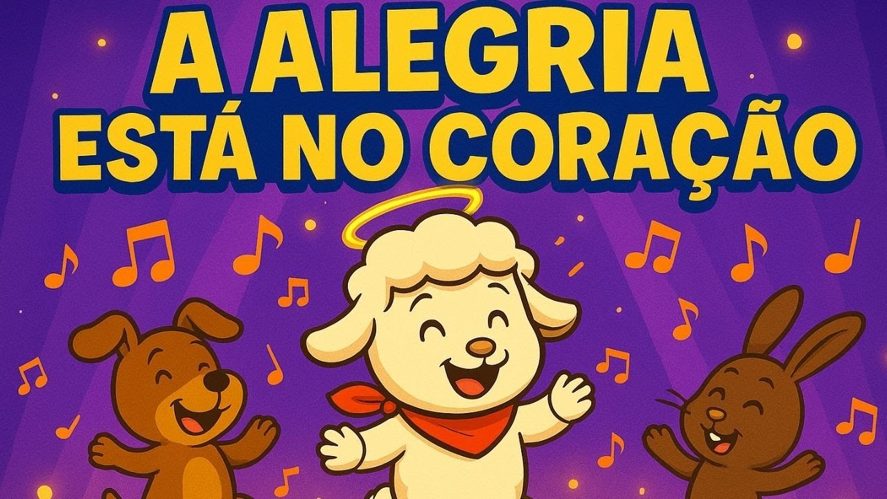 A Alegria Está no Coração 🎶 | Música Infantil Cristã com Luzinho Kids