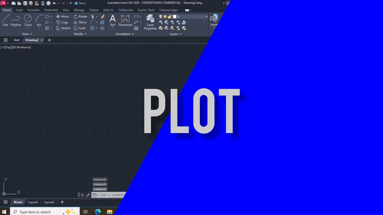 AutoCAD 2D - Plot (Convert Dwg to PDF)