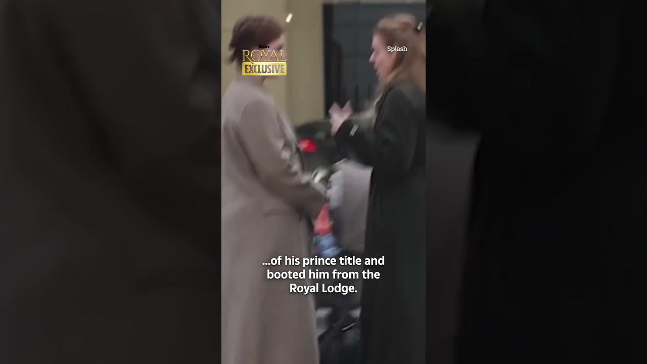 Princess Beatrice & Eugenie hug As Andrew ordered to Congress #RoyalFamily #PrinceAndrew #Shorts