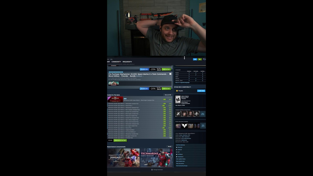Warhammer Week! Patch 12 Prep | TECHMARINE TOMORROW!!! | Join The Cult! | !discord !sup !lurk