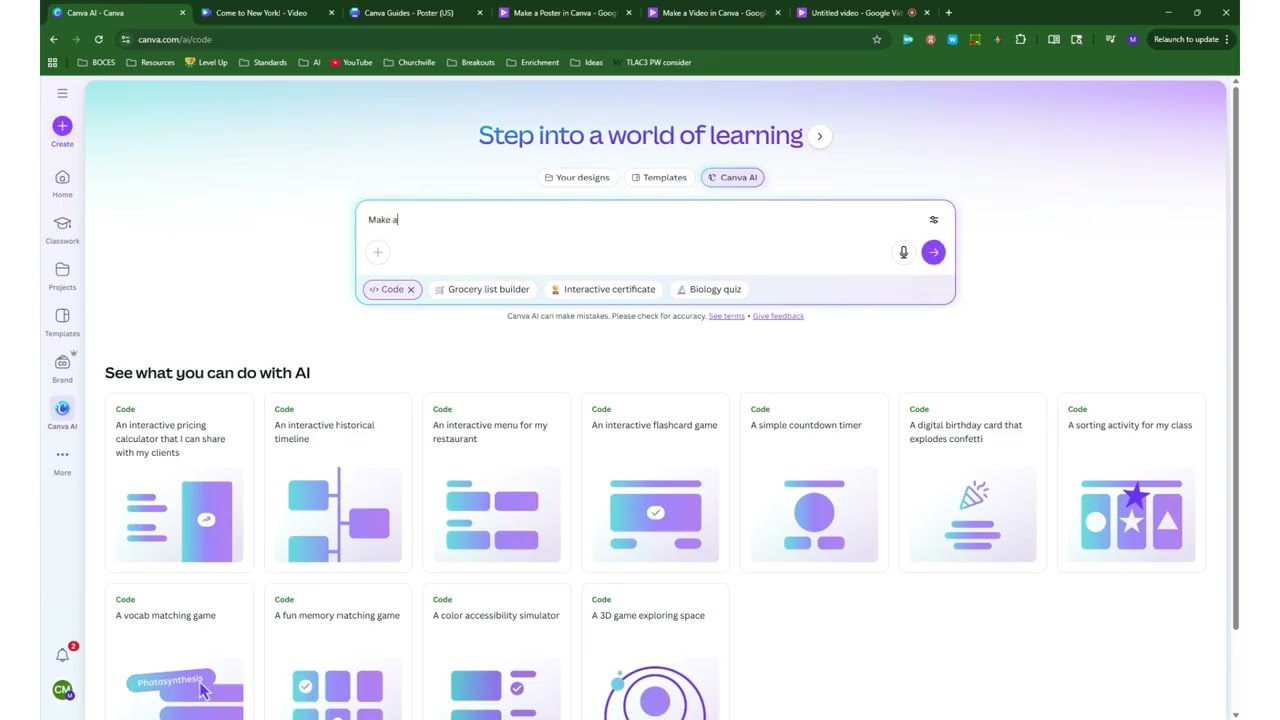 Create a Coding Project in Canva