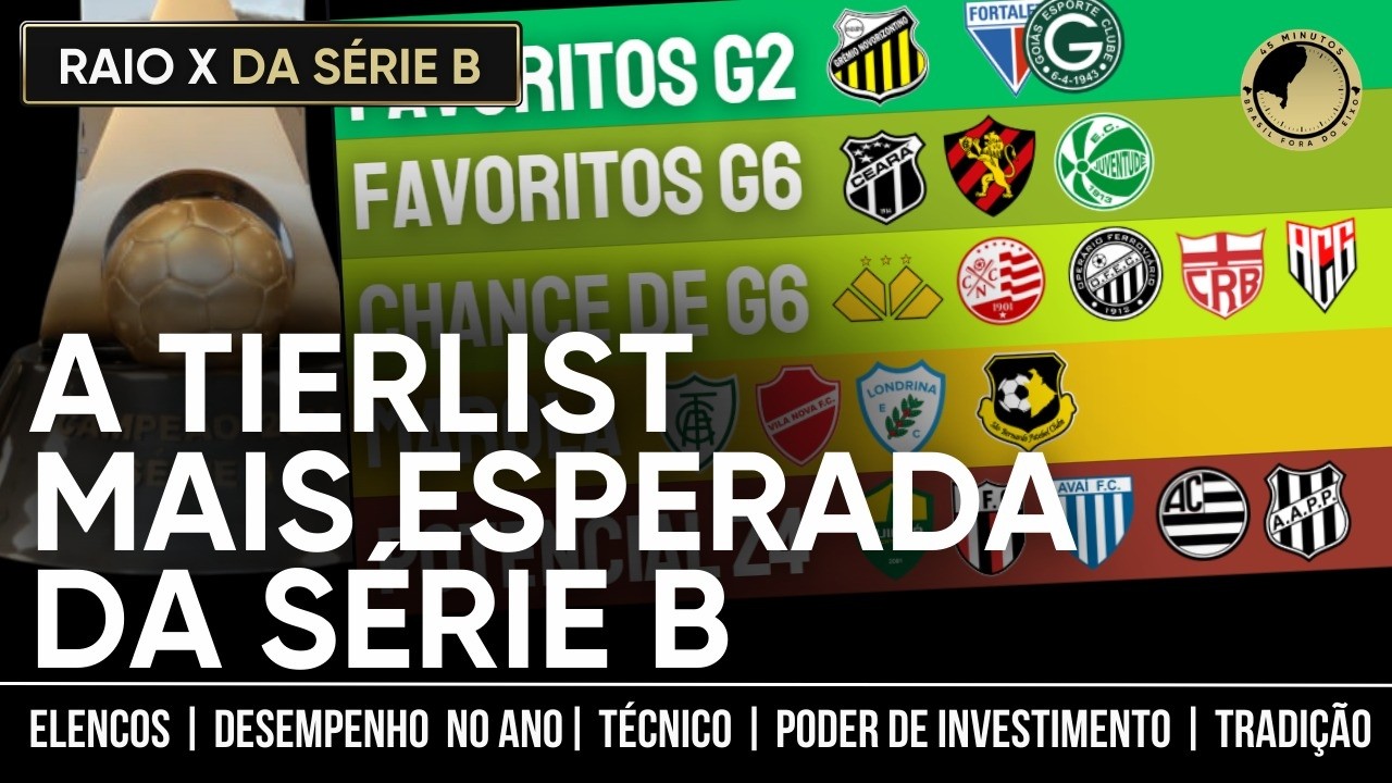 A TIERLIST DEFINITIVA DA SÉRIE B 2026 BASEADA EM MAIS DE 250 JOGOS E QUASE 500 JOGADORES ANALISADOS