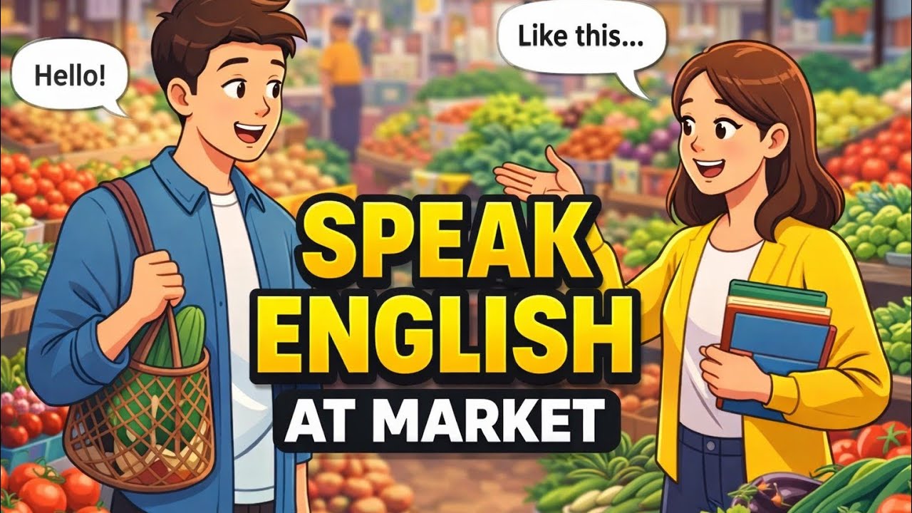 How to buy Vegetables in Market in English|Real Life Conversation for Beginners