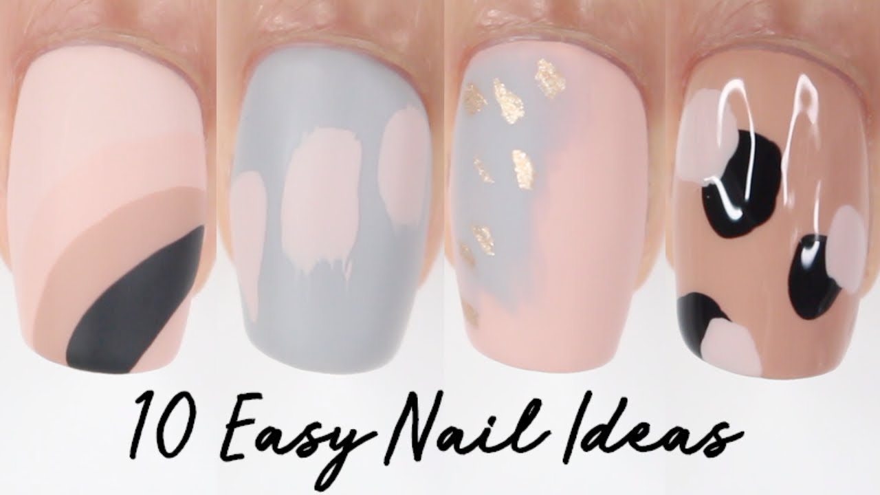 10 easy no tool nail ideas! easy nail art for beginners