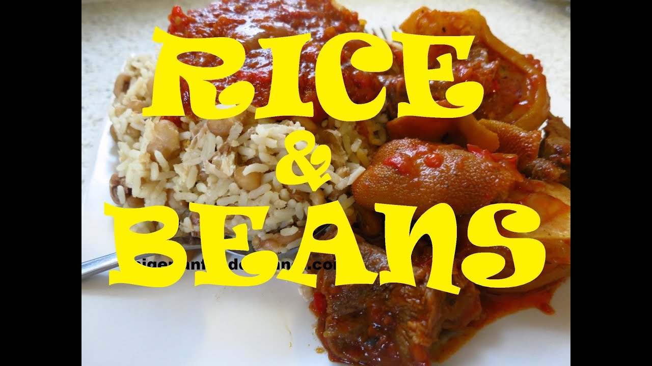 HOW TO COOK NIGERIAN RICE AND BEANS | Nigerian Food Channel