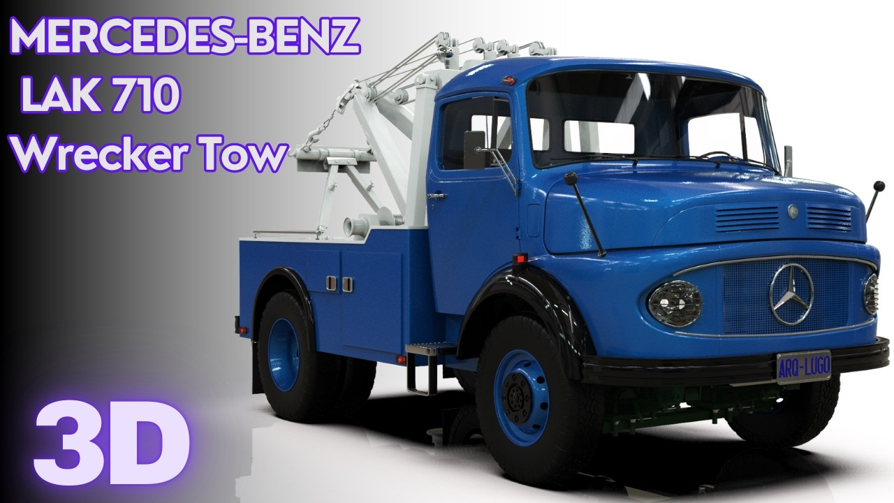 🔧 MERCEDES-BENZ LAK 710 4x4 WRECKER TRUCK | BLENDER ✨
