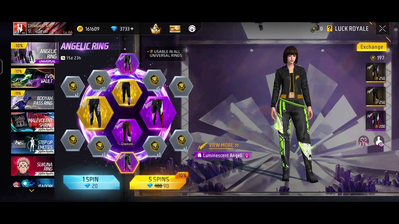 Free fire new angelic pant 