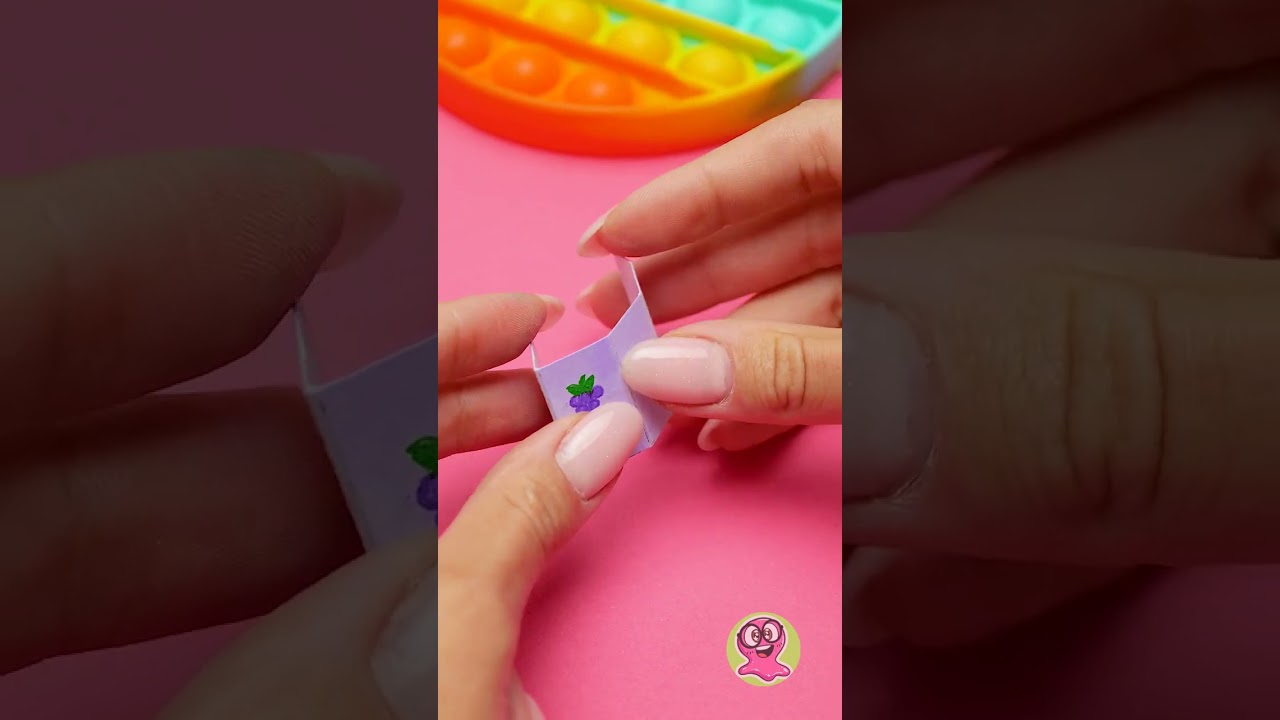 Miniatura de barraca de suco f&aacute;cil de fazer com papel 🍹 #shorts #DIY