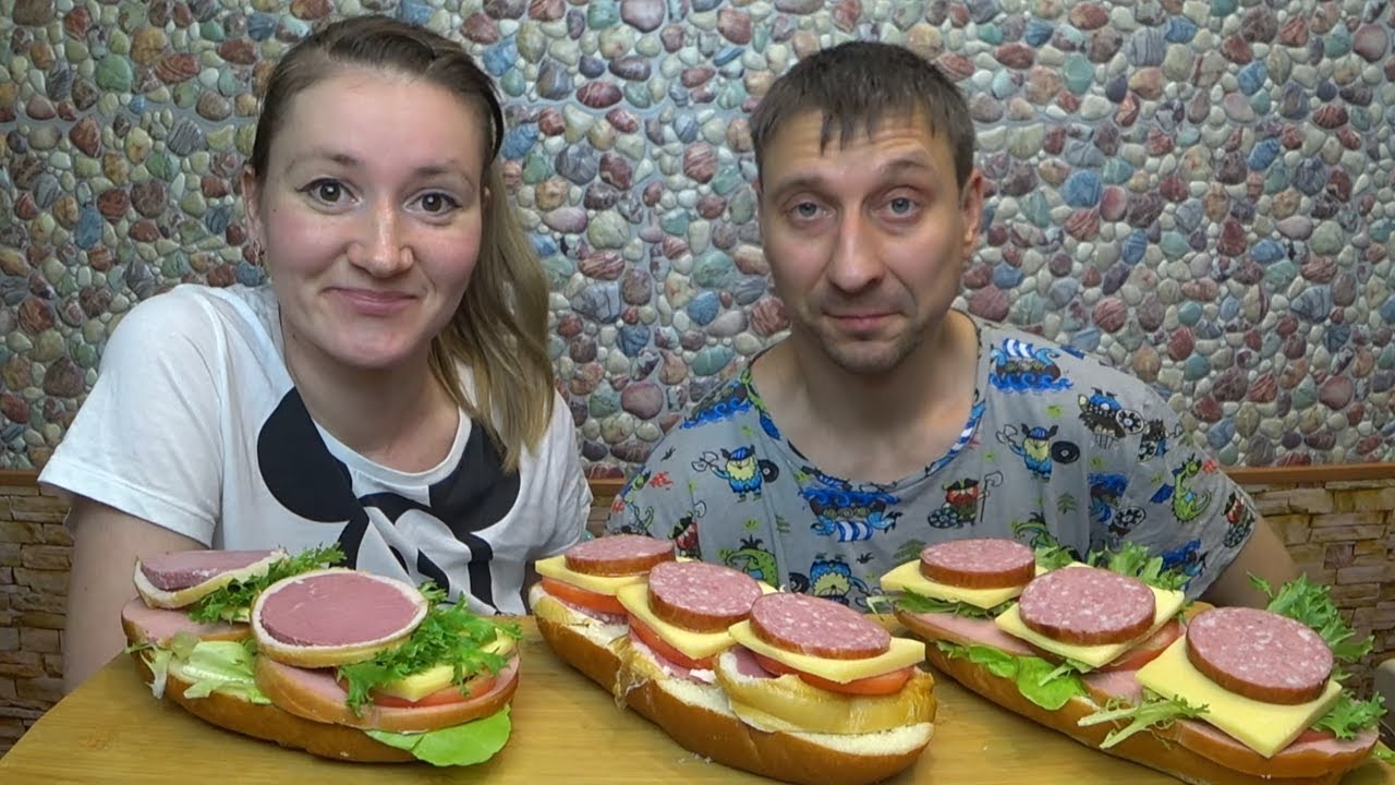 МУКБАНГ ОГРОМНЫЕ БУТЕРЫ | MUKBANG HUGE RUSSIAN SANDWICHES #mukbang #мукбанг