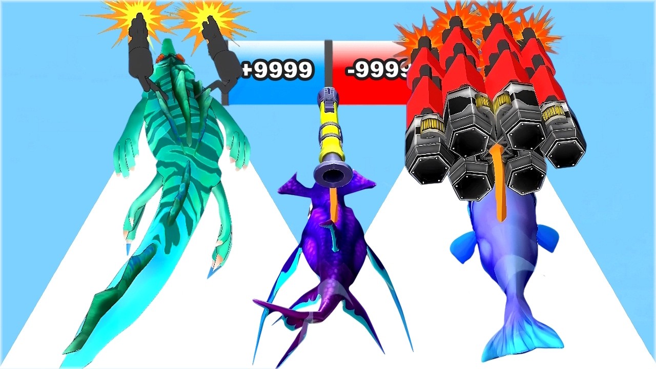 Fish Run - Shark Evolution Max Level Gameplay